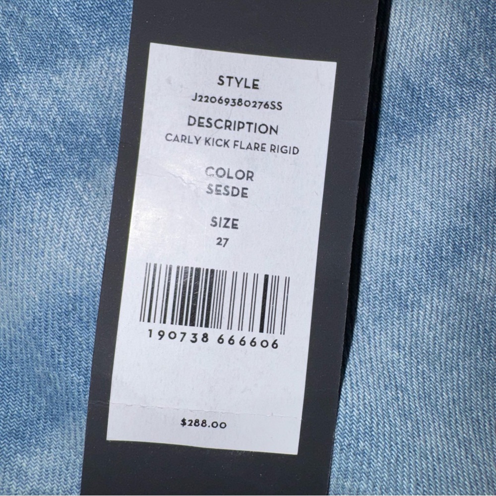 NWT Veronica Beard Carly Kick Flare Ridgid Jeans - Picture 5 of 7